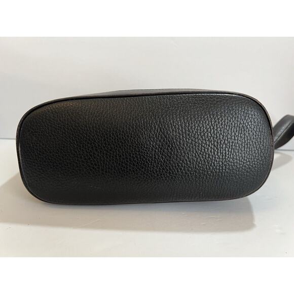 Vintage Black Mark Cross Small Bucket Handbag Purse - Picture 6 of 8